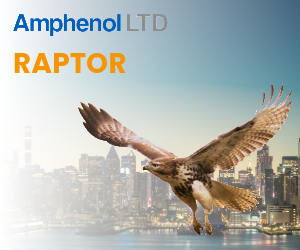 Amphenol Raptor connectors for e-flight applications
